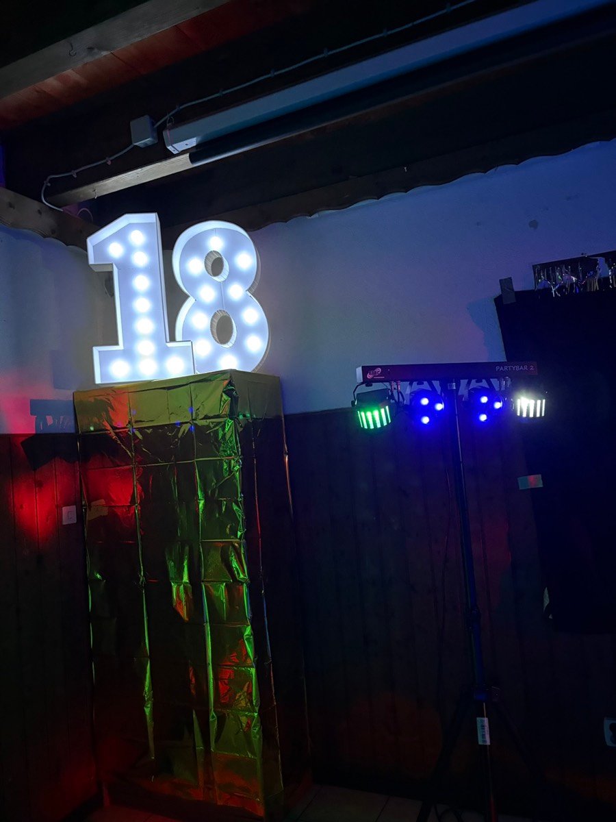 Partylicht von FLX Events bei einem 18. Geburtstag in Wolfsburg